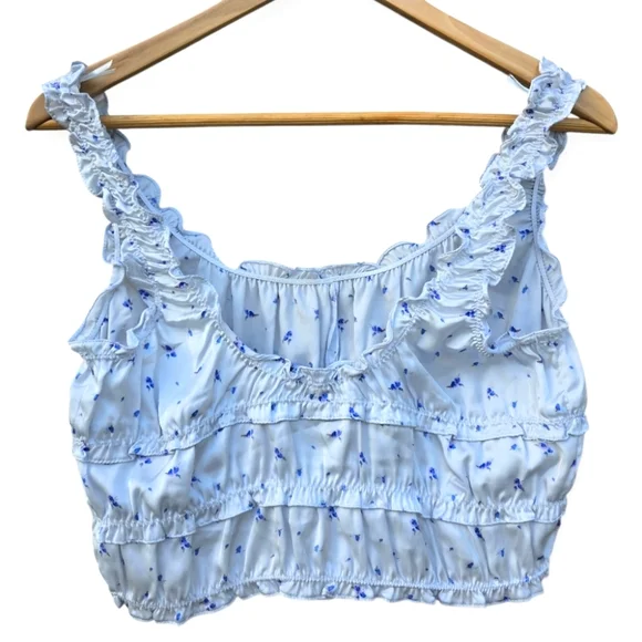 Zara White Floral Tank Top - Picture 5 of 9